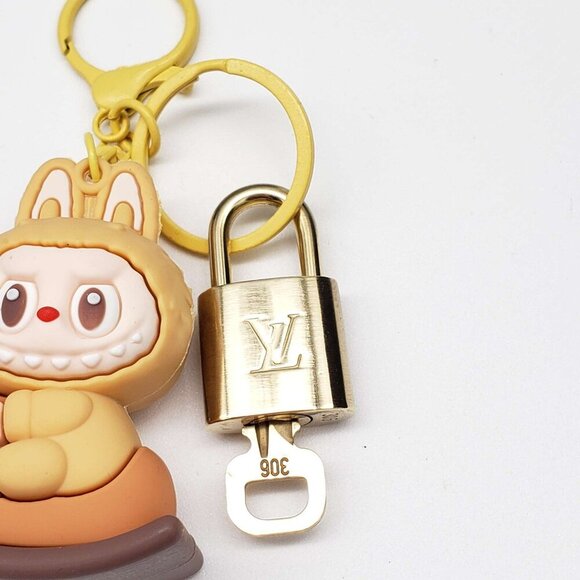 Authentic Louis Vuitton Lock & Key with Labubu Doll Keychain, Keycharm - Picture 6 of 10